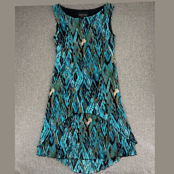 Connected Apparel Sleeveless Dress Evening Party Wear Layered 6 Pullover Stretch - Picture 1 of 13